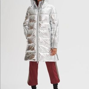 NWOT Noize Silver Metallic Parka